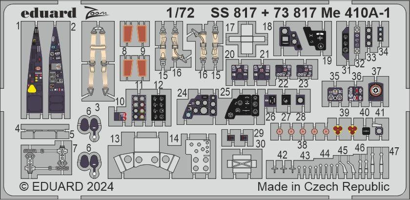 Maquette Eduard SS817 Me 410A-1 AIRFIX 1/72
