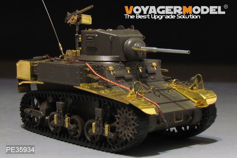 Maquette Voyager PE35934, char léger américain M3 Stuart de la Seconde Guerre mondiale (modèle de base) pour Tamiya 35360 au 1/35 – image 12