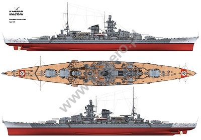 Kagero 7035 Le cuirassé allemand Scharnhorst EN/PL – image 5