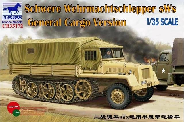 Bronco CB35172 Schwere Wehrmachtschlepper SWS version cargo générale (1/35)