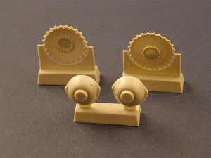 Roues motrices avec transmission Panzer Art RE35-033 pour char Panzer II à l&amp;#39;échelle 1/35