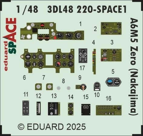 Eduard 3DL48220 A6M5 Zero (Nakajima) SPACE EDUARD 1/48 – image 3