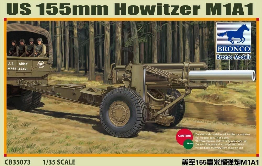 Bronco CB35073 US M1A1 Obusier de 155 mm (1/35)