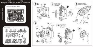 Ensemble de cockpit Aires 7067 MOSQUITO FB Mk.VI / NF Mk.II 1/72 TAMIYA – immagine 2