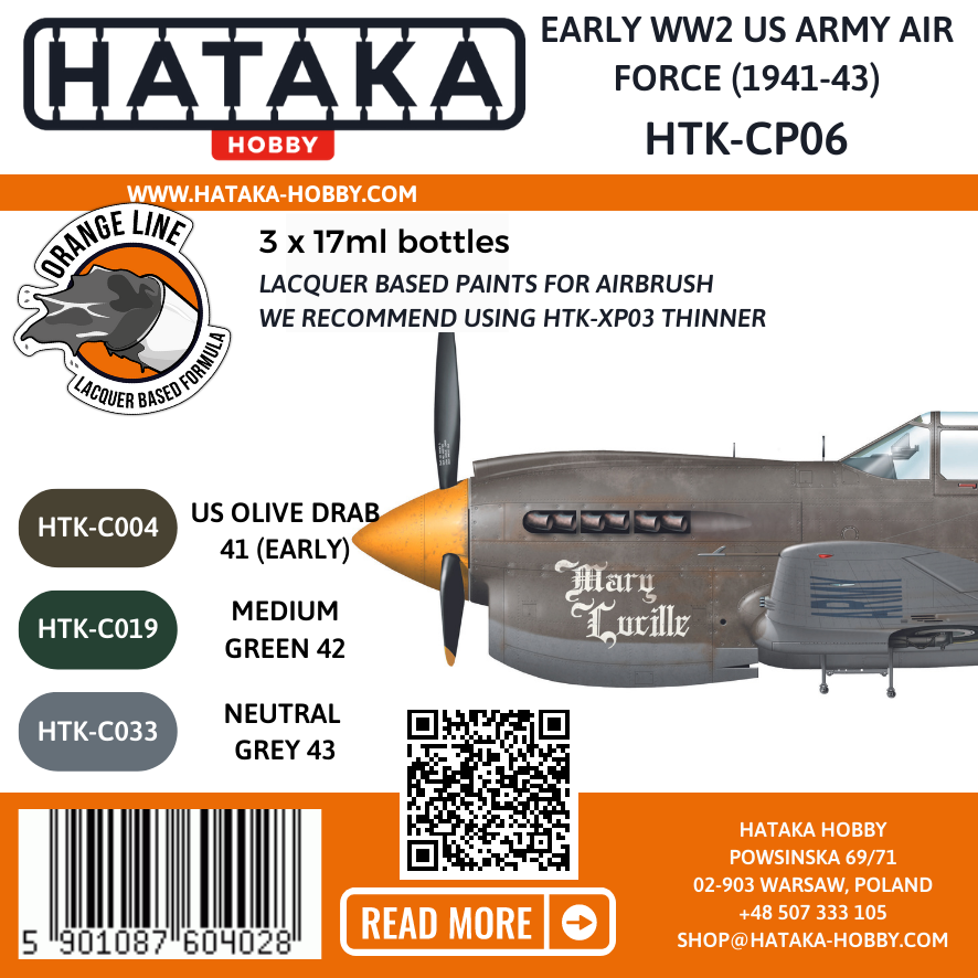 Hataka Hobby HTK-CP06 Armée de l&amp;#39;air américaine du début de la Seconde Guerre mondiale (1941-43) – image 2