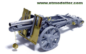 ET Modèle E35-016 Canon d&amp;#39;infanterie allemand sIG33 de 15 cm de la Seconde Guerre mondiale (Pour DRAGON 6259/6473) (1/35) – imagen 4