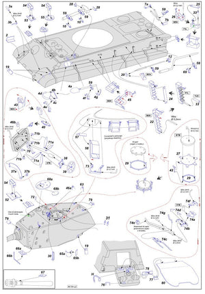 Aber 48035 Pz.Kpfw.VI, Ausf.B TIGER II avec tourelle Tamiya 1/48 production – imagen 7