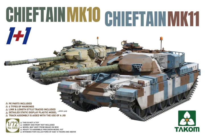Takom 5006 Chieftain MK 10 et Chieftain MK 11 1+1 1/72