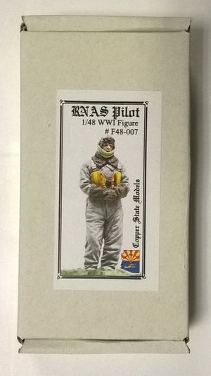 Maquette Copper State Models F48007 Pilote du Royal Naval Air Service, Première Guerre mondiale, échelle 1/48
