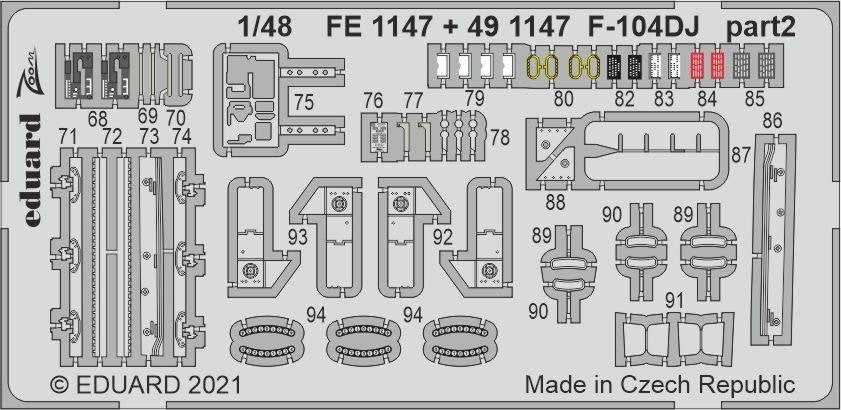 Eduard 491147 F-104DJ for KINETIC 1/48 – zdjęcie 3