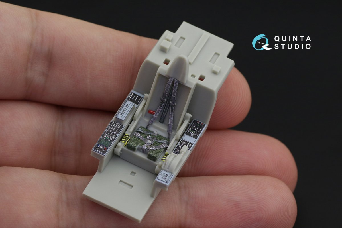 Intérieur imprimé en 3D et coloré sur papier décalcomanie Quinta Studio QD48219 F-5E (AFV club) 1/48 – immagine 6