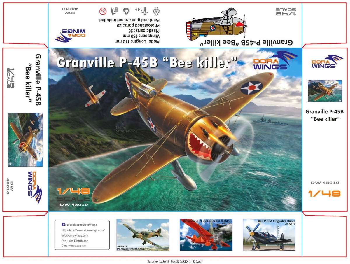 Dora Wings 48010 Granville P-45B Bee Killer 1/48 