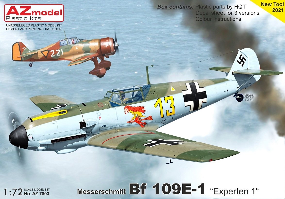 AZ Modèle AZ7803 Bf 109E-1 "Expert 1" 1/72
