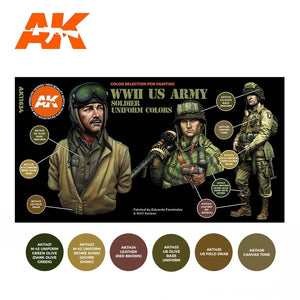 AK Interactive AK11634 Couleurs d&amp;#39;uniforme de soldat de l&amp;#39;armée américaine de la Seconde Guerre mondiale – image 2