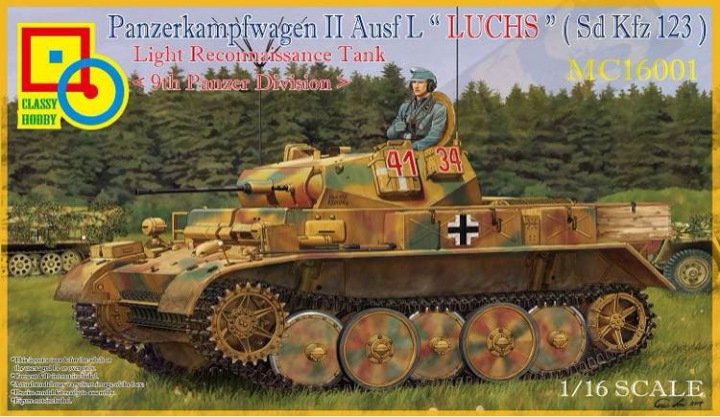 Hobby chic MC16001 PzKpfw. II Ausf. L Luchs 9ème Panzer Division 1/16