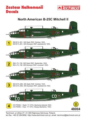 Techmod 48004 - North American B-25C Mitchell II 1/48 – imagen 2