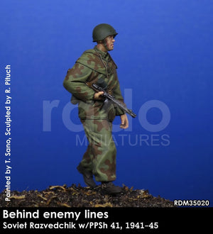 RADO Miniatures RDM35020 Razvedchik soviétique avec PPSh 41, (1941-45) 1/35 – image 2