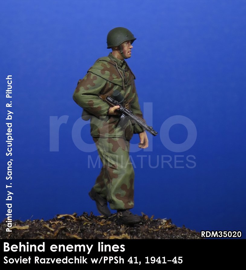 RADO Miniatures RDM35020 Razvedchik soviétique avec PPSh 41, (1941-45) 1/35 – image 2