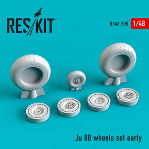 RESKIT RS48-0305 JU-88 JEU DE ROUES TYPE ANCIEN 1/48