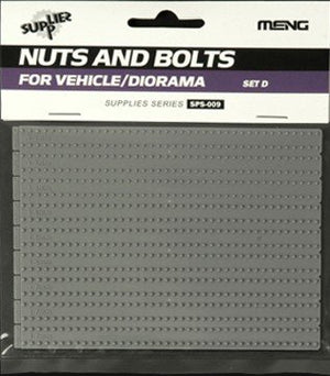 Ensemble d&amp;#39;écrous et de boulons Meng SPS-009 D (1/35)