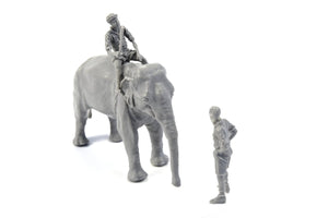 CMK F48345 Mécanicien de la RAF en Inde pendant la Seconde Guerre mondiale + Éléphant avec cornac 1/48 – image 4