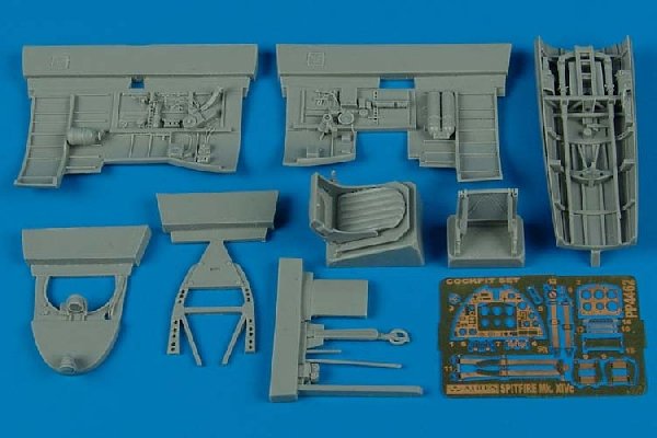 Ensemble cockpit Aires 4462 Spitfire Mk.XIVc au 1/48 Academy