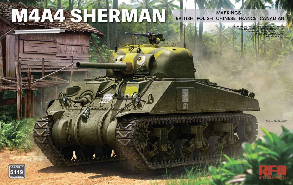 Maquette Rye Field 5119 M4A4 Sherman 1/35