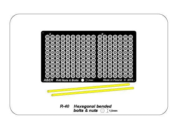 Boulons et écrous hexagonaux Aber R-40 1,5 mm utiles pour (1/16) – image 5
