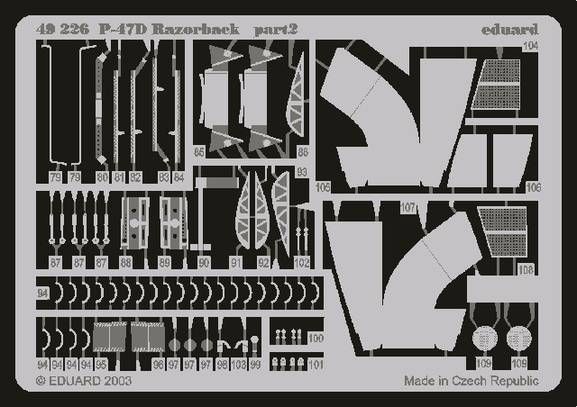 Eduard 49226 P-47D-20 1/48 Tamiya – image 3