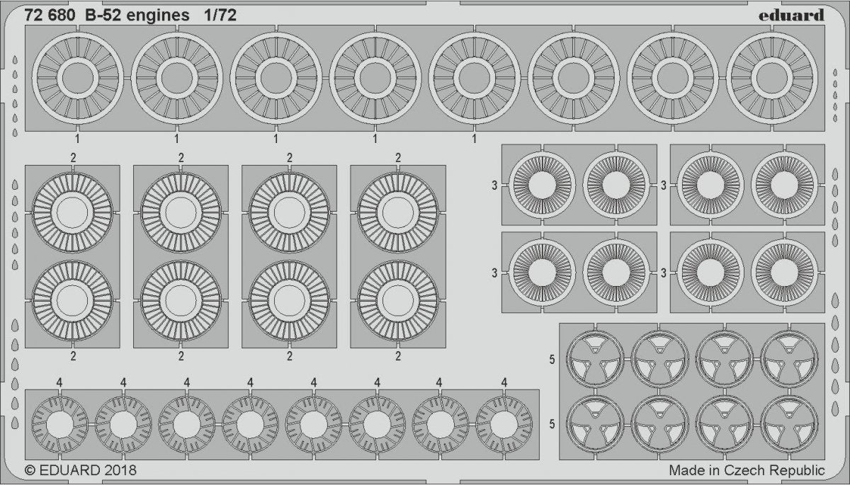Moteurs Eduard 72680 B-52G 1/72 MODELCOLLECT