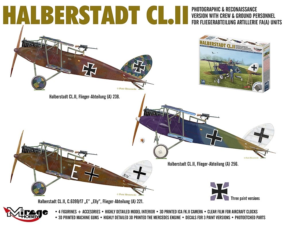 Mirage Hobby 480005 Halberstadt CL.II 1/48 – immagine 6
