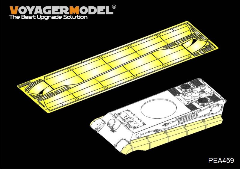 Voyager modèle PEA459 WWII allemand Sd.Kfz.182 King Tiger Schurzen (pour kit DRAGON/ZVEZDA) 1/35