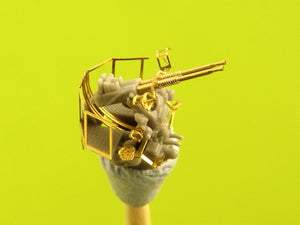 Maquette Master SM-350-091 USN 40 mm/56 Bofors à double affût ver.1 / avec directeur de tir Mk-51 - (résine, photodécoupe et pièces tournées) - (6 pièces) 1/350 – image 2