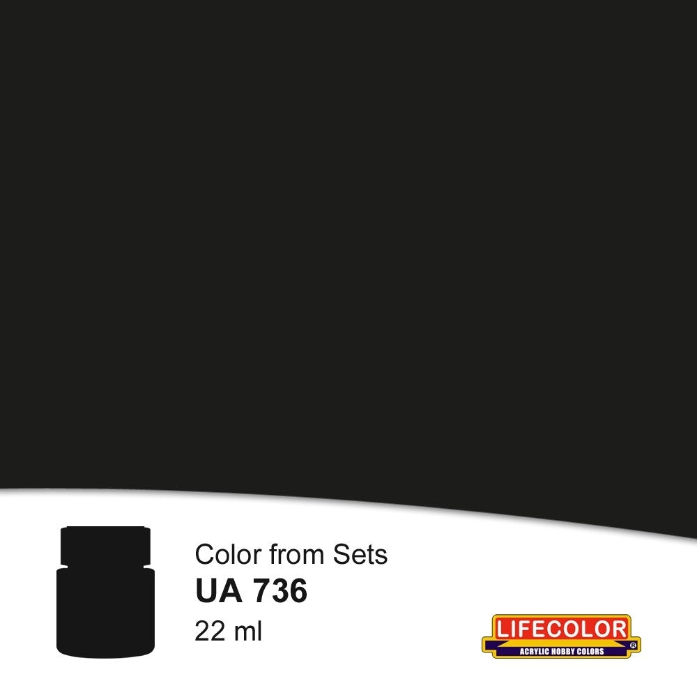 Lifecolor UA736 Noir Brûlé 22 ml