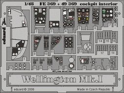 Eduard FE369 Wellington Mk. et intérieur du cockpit 1/48 Trumpeter