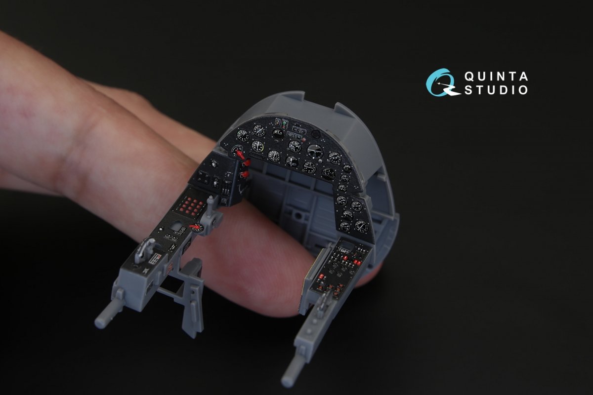 Intérieur imprimé en 3D et coloré sur papier décalcomanie Quinta Studio QD32040 F4U-1A Corsair (pour maquette Tamiya) 1/32 – immagine 5