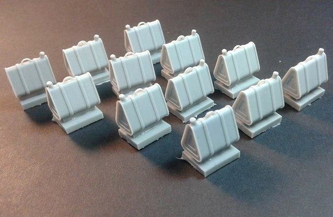 Panzer Art RE35-439 Boîtes triangulaires allemandes de la Seconde Guerre mondiale (12 pièces) 1/35 – Bild 2