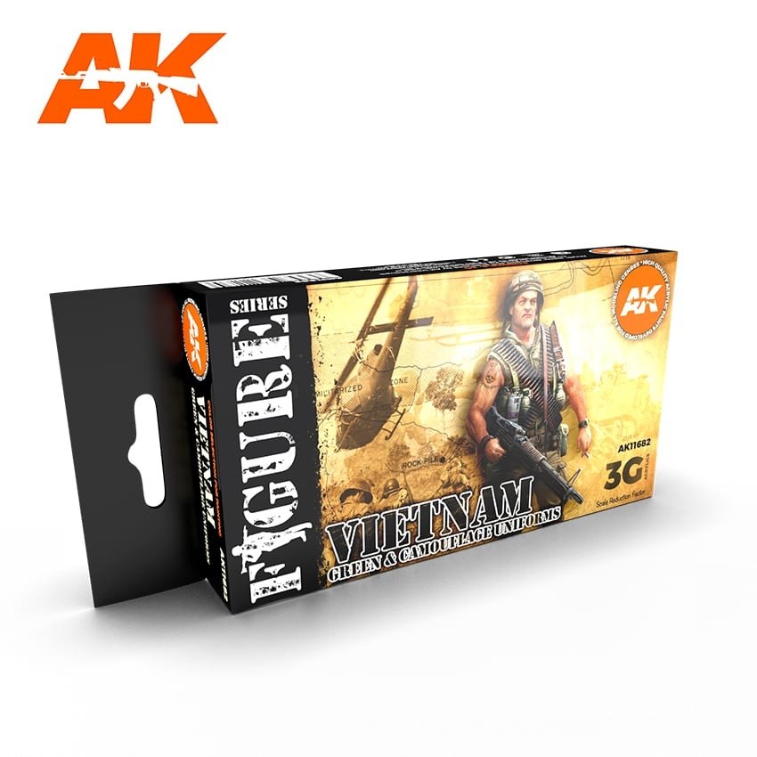 AK Interactive AK11682 UNIFORMES VERT VIETNAM ET CAMOUFLAGE