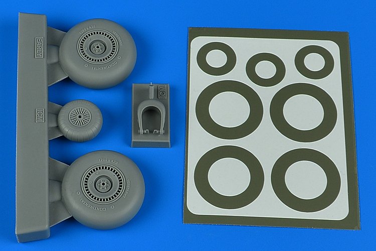 Roues et masques de peinture Aires 4802 Do 217N - début B 1/48 ICM