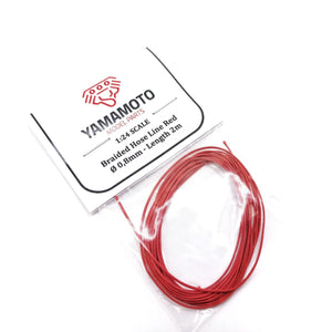 Tuyau tressé rouge Yamamoto YMPTUN92 0,8 mm 2 m 1/24 – image 2