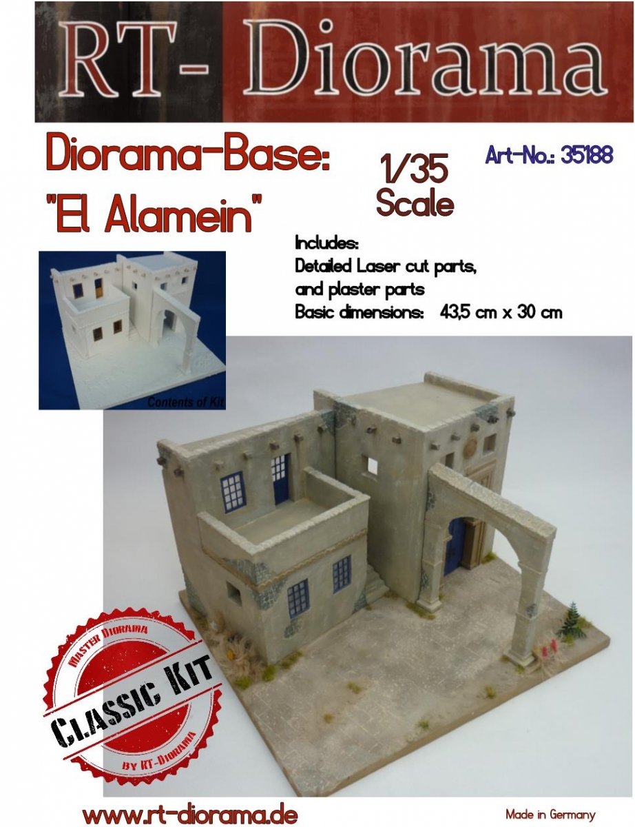 RT-Diorama 35188 Diorama-Base : El Alamein 1/35