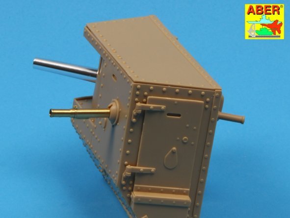 Canons Aber 35L-155 pour char britannique Mark IV de la Première Guerre mondiale – Mâle (1/35) – image 6