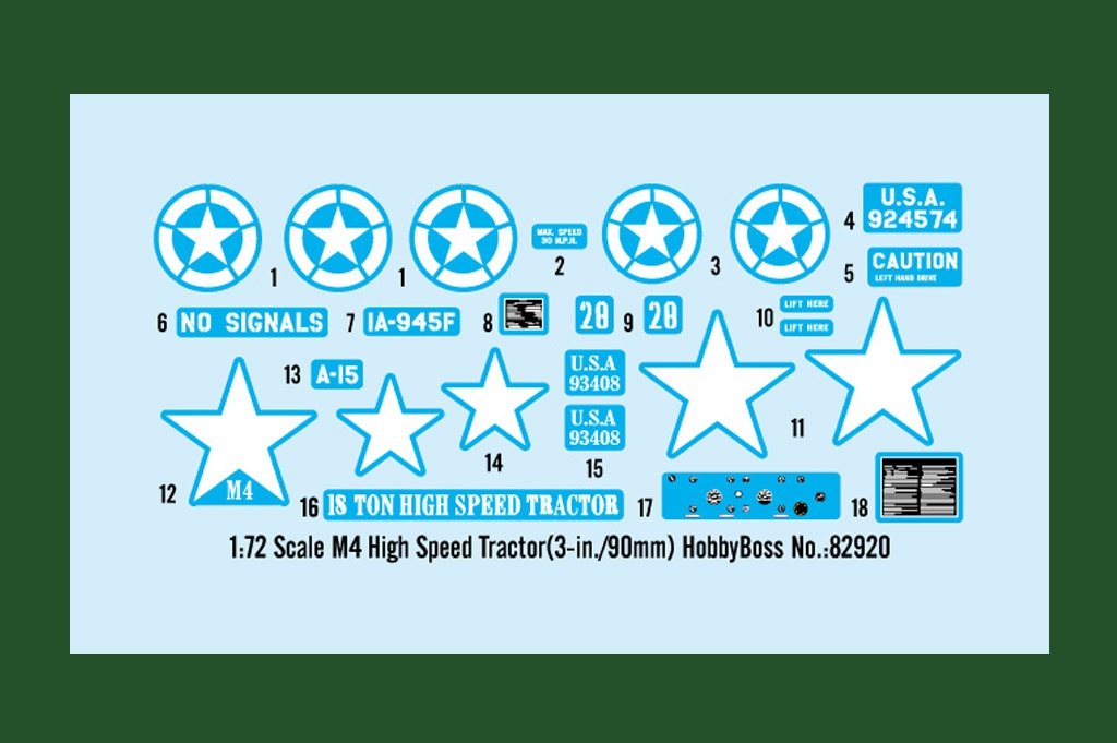 Tracteur Hobby Boss 82920 M4 à grande vitesse 3 pouces/90 mm 1/72  – image 2