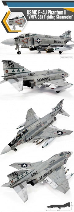 Maquette Academy 12356 USMC F-4J Phantom II VMFA-333 Shamrocks 1/48 – image 3