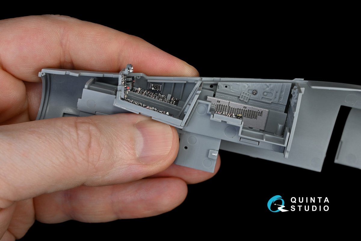Intérieur imprimé en 3D et coloré sur papier décalcomanie Quinta Studio QD48132 F-4S (pour kit ZM SWS) 1/48 – image 3