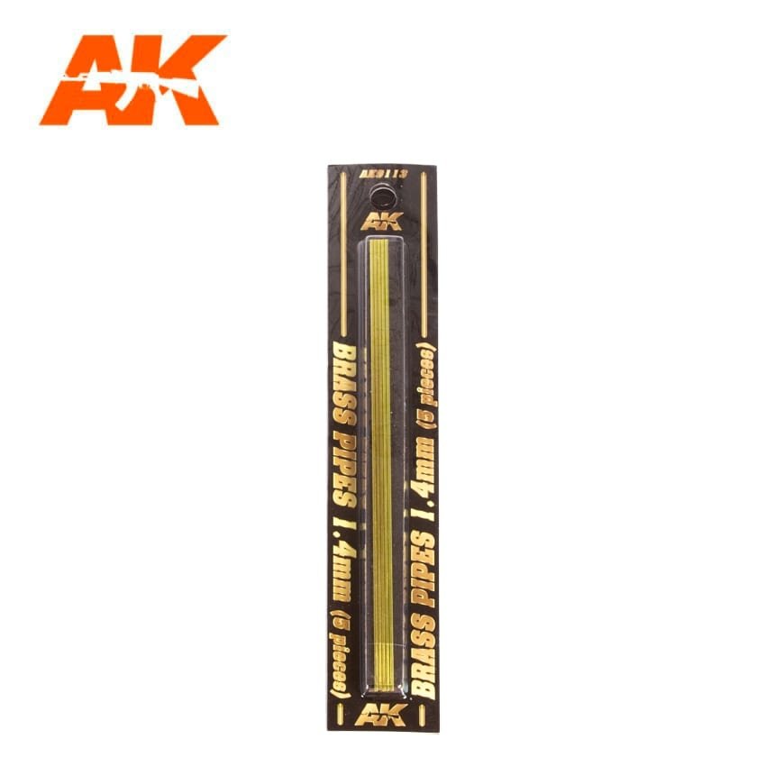 Tuyaux en laiton AK Interactive AK9113, diamètre 1,4 mm, lot de 5 unités – immagine 2