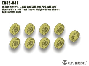 Roues lestées pour tracteur routier américain moderne M1070 (modèle ET ER35-041) pour HOBBYBOSS 85502 à l&amp;#39;échelle 1/35