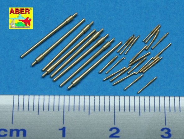 Aber 350L-49 Jeu de canons 100 mm x 8 ; 25 mm x 20 pour destroyer de classe Akizuki de la marine japonaise (1/350) – Bild 2