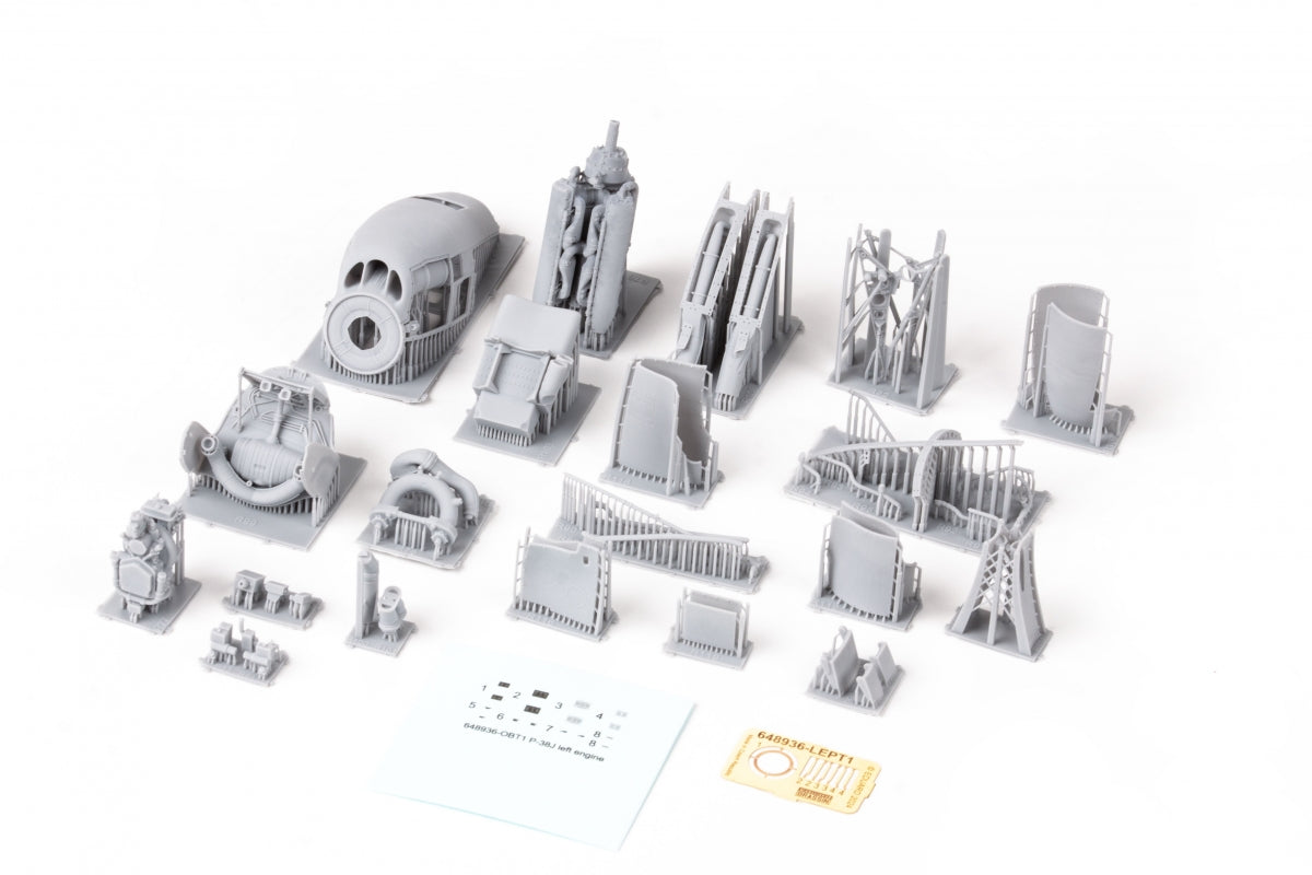 Eduard 648936 P-38J moteur gauche IMPRESSION TAMIYA 1/48 – imagen 3