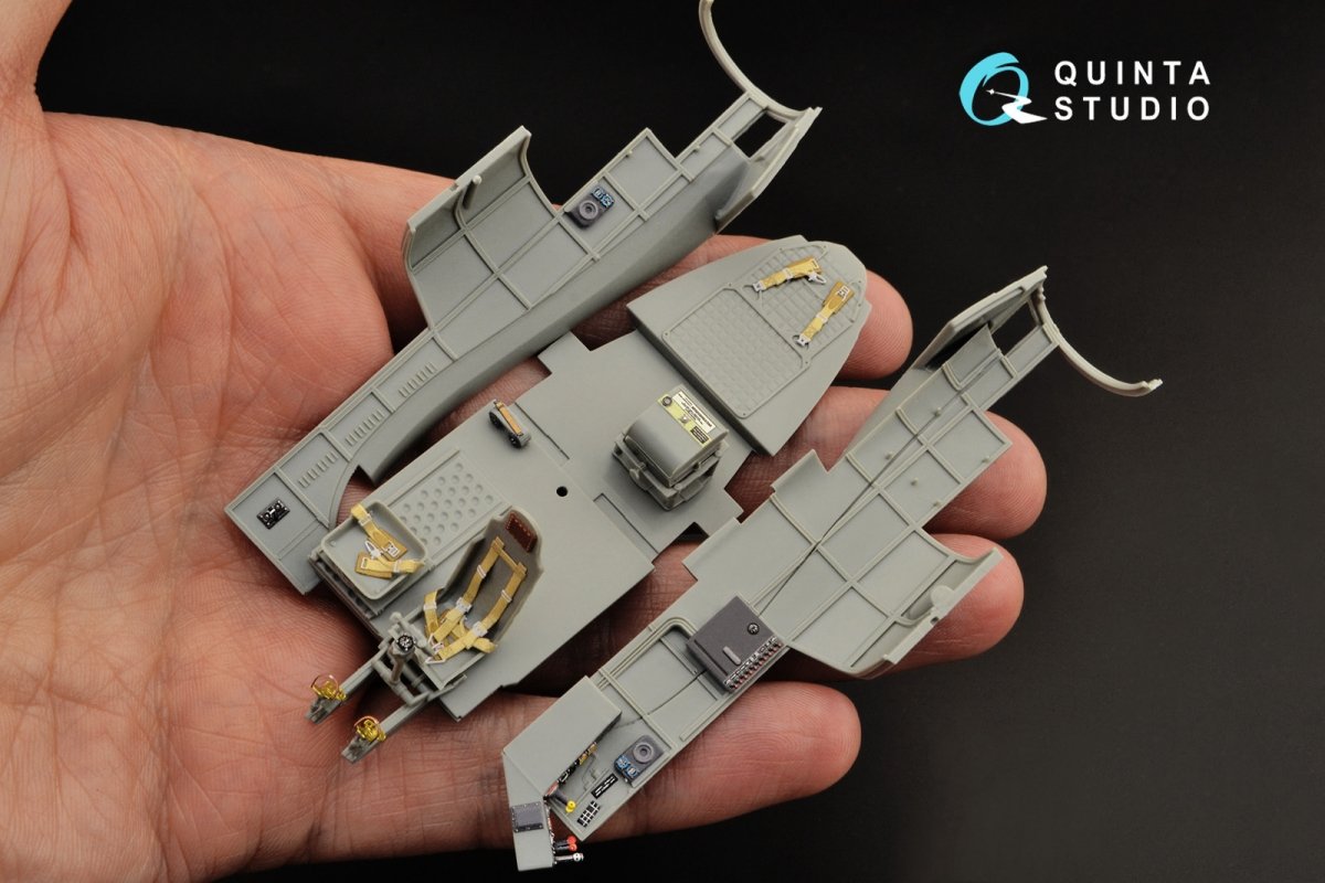 Intérieur imprimé en 3D et coloré sur papier décalcomanie Quinta Studio QD48275 Fw 189A (GWH) 1/48 – image 7